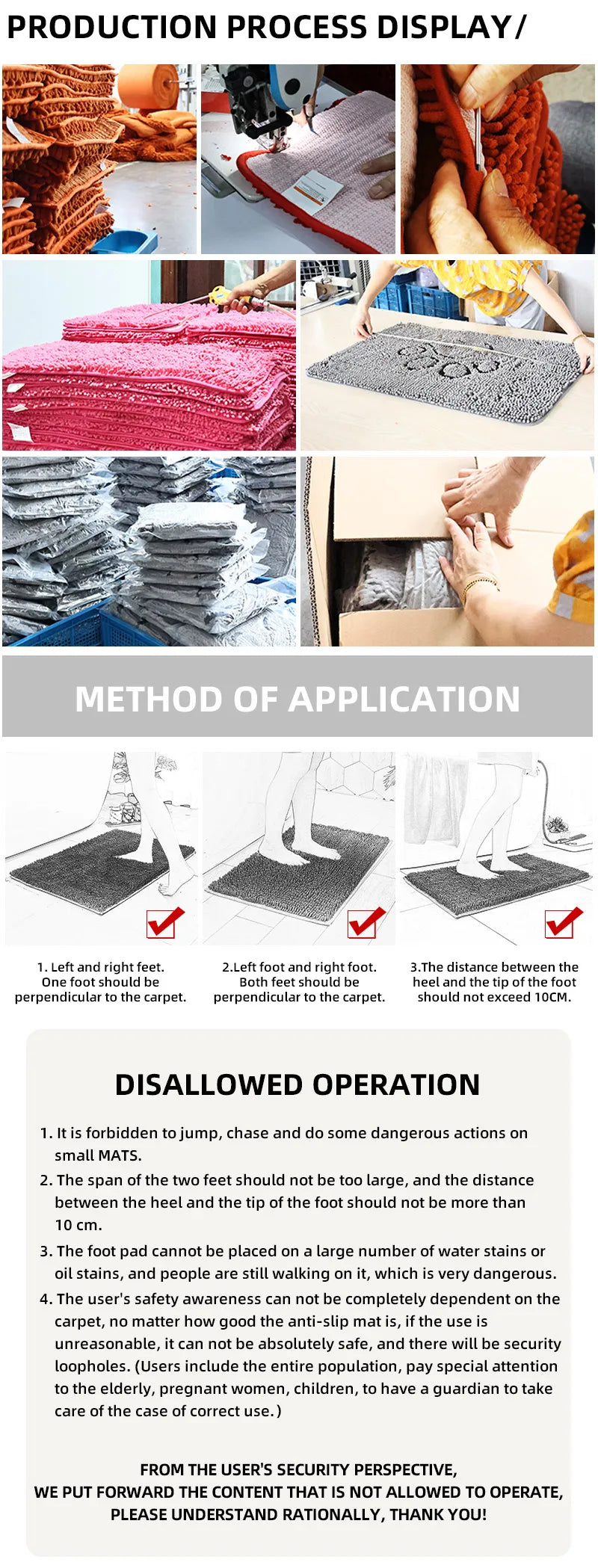 Floral Print Anti-Slip Door Mat