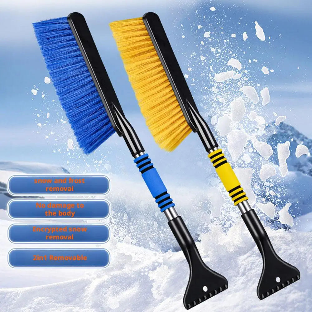 Retractable Snow Brush & Ice Scraper Tool