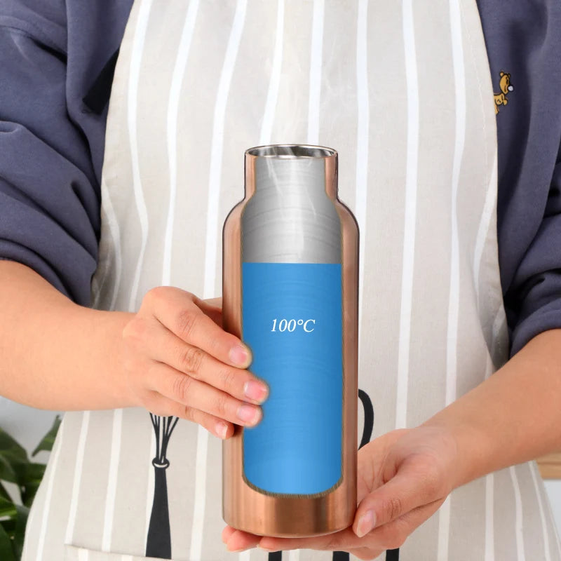 500ML Stainless Steel Insulated Water Bottle For Tour Outdoor Sport School Keep Cool Gym Water Bottle High Quality Drinkware