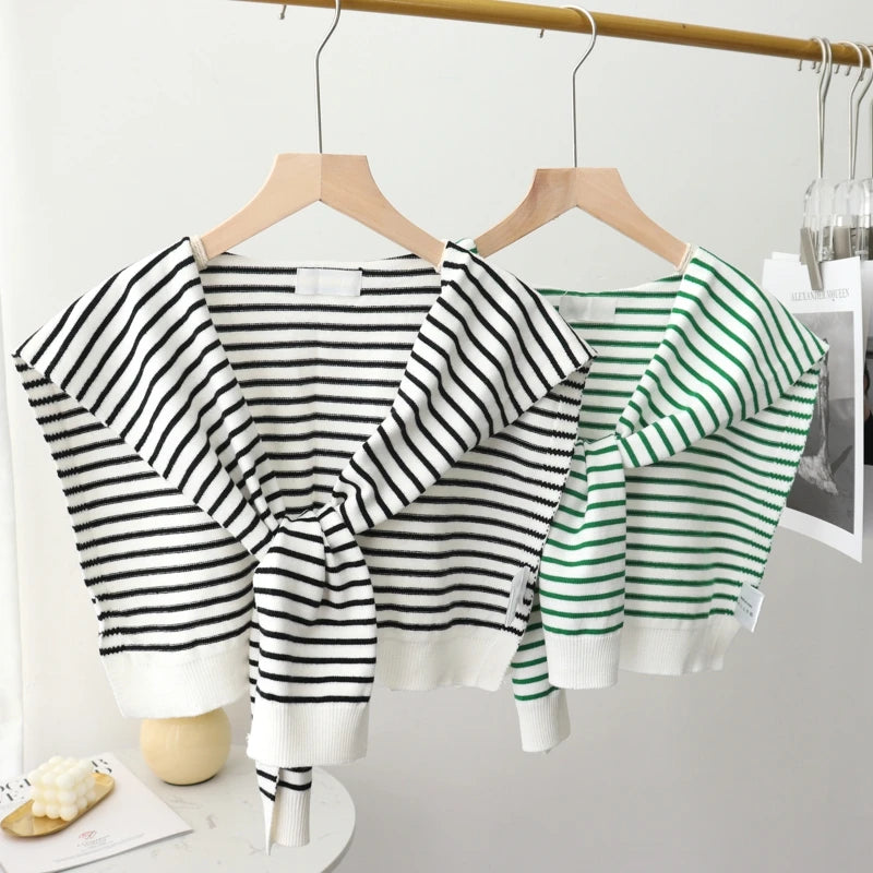 Korean Style Knit Shoulder Shawl Scarf