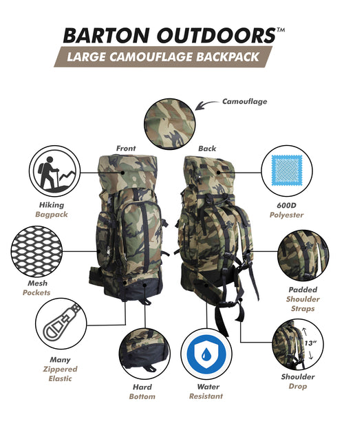 Camouflage Hiking & Camping Backpack