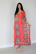 Mexican Summer Kaftan Maxi Dress